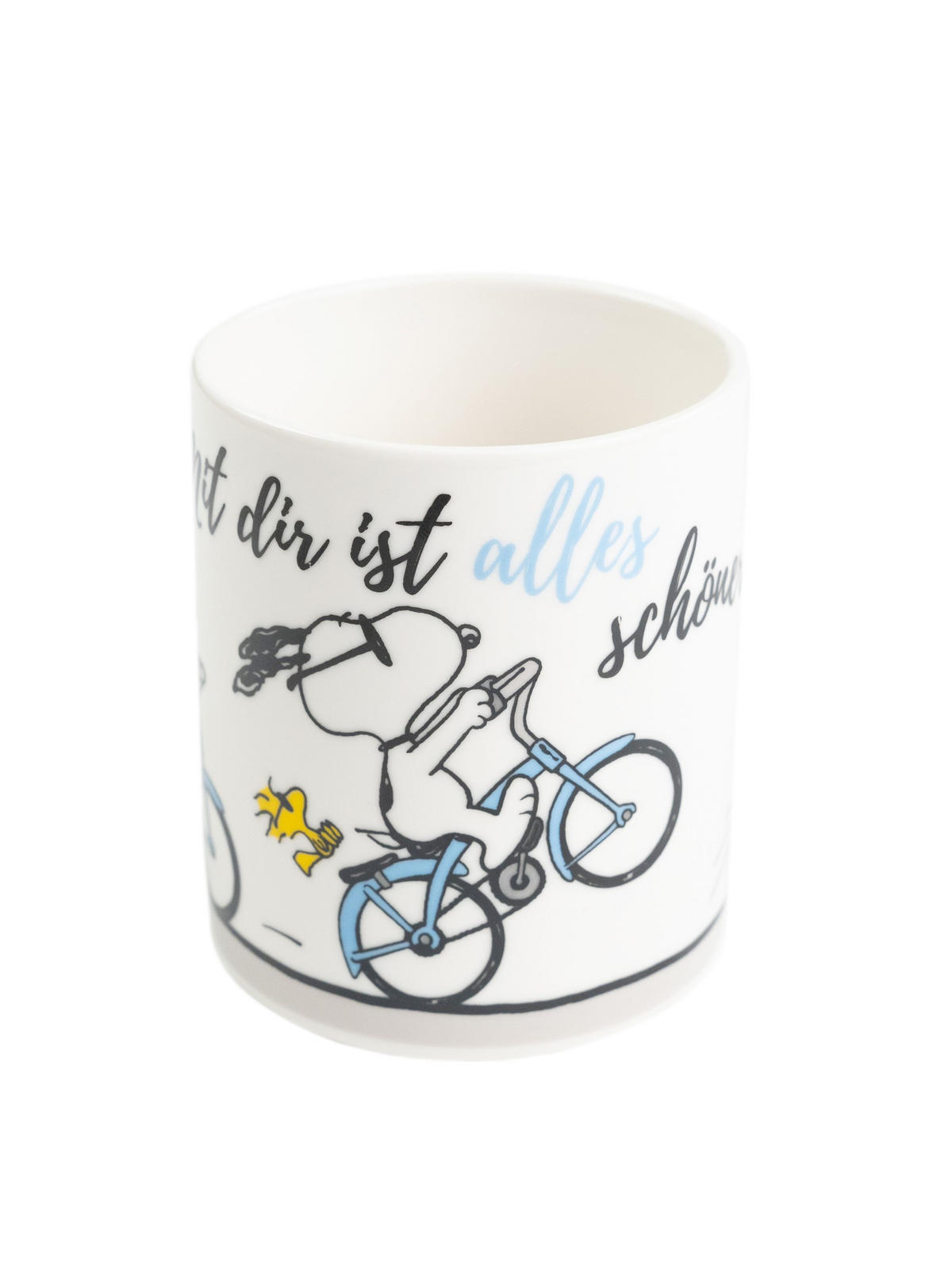 KAFFEEBECHER The Peanuts Snoopy Mit dir ist alles schöner! Weiß 320 ml - Weiß, Keramik (0.32L) - United Labels