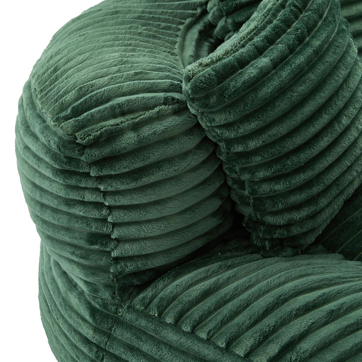 SITZSACK DE-33883 mit hoher Rückenlehne und 3 Kissen Smaragdgrün - Grün, Textil (108/52/108cm) - ComfortXL