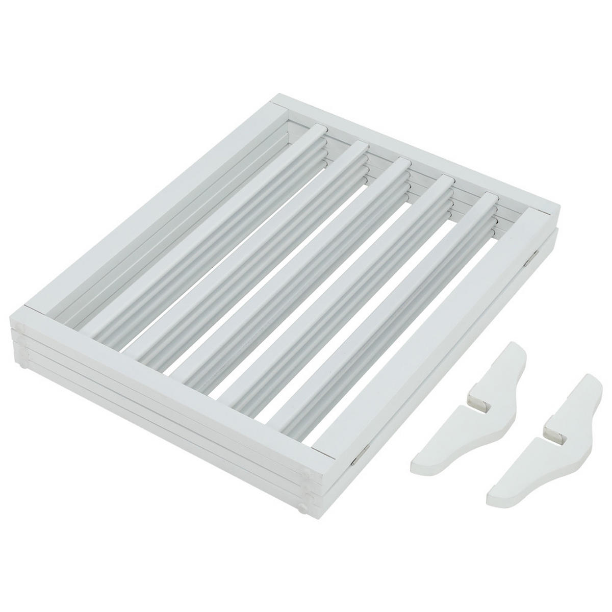 SCHUTZGITTER 4-Paneele Faltbar Freistehend MDF Weiß - Weiß, Holzwerkstoff (183.5/1.8cm) - Livingandhome