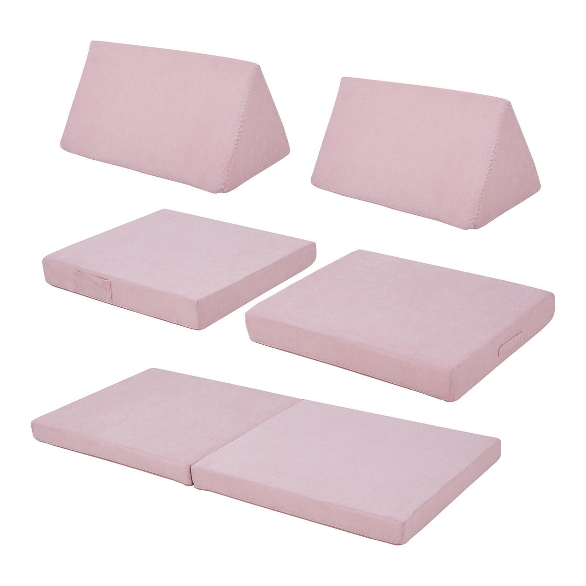 HRAČKÁŘSKÁ SOFA Norhulta - růžová, textil (150/46/66cm) - [en.casa]