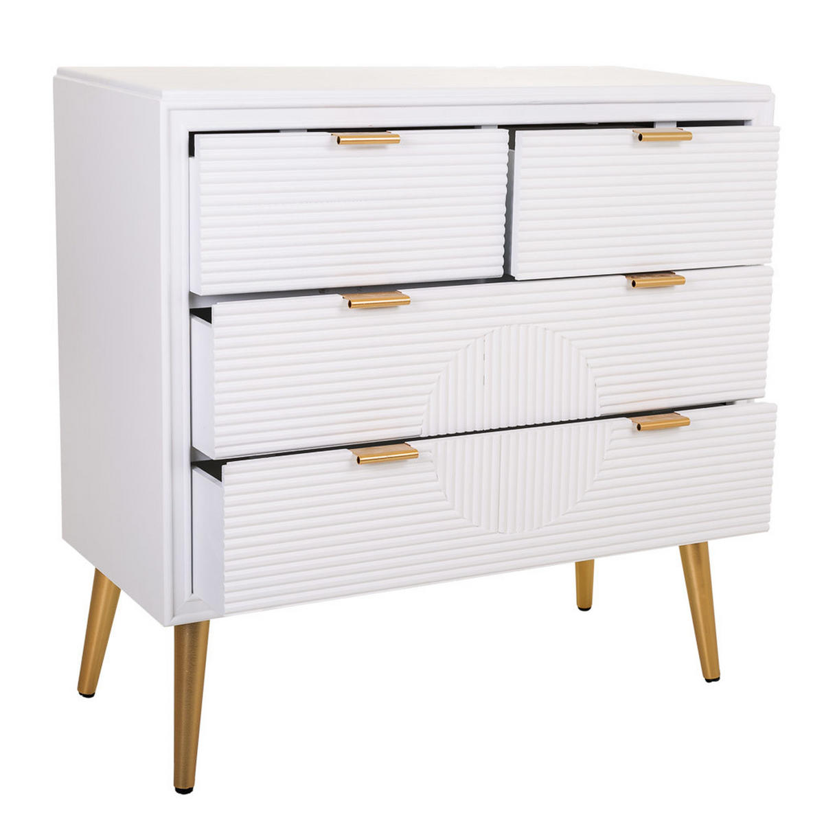 KOMMODE 80x37x78 cm - Weiß, Holzwerkstoff (80/78/37cm) - Wanderlust