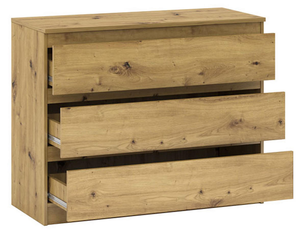 KOMMODE A12a Artisan Eiche 106 / 45 / 84 cm - Braun, Holz/Holzwerkstoff (106/84/45cm) - Feldmann-Wohnen