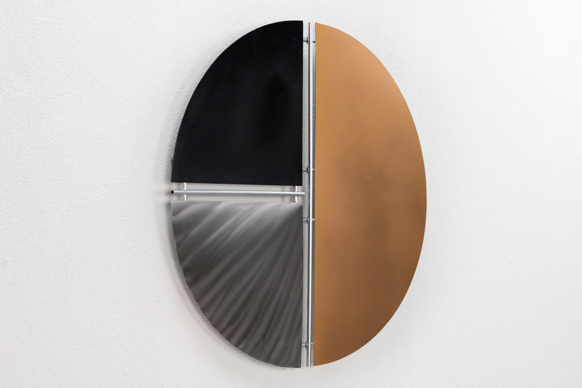 WANDDEKO Schwarz 60/60 cm - Schwarz, Metall (2/60/5cm) - KUNSTLOFT