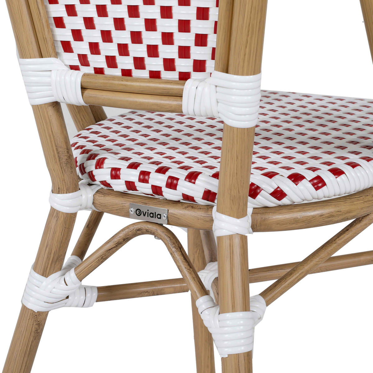 GARTENSTUHL, Rot - Rot, Holz (48/85/57cm) - Oviala