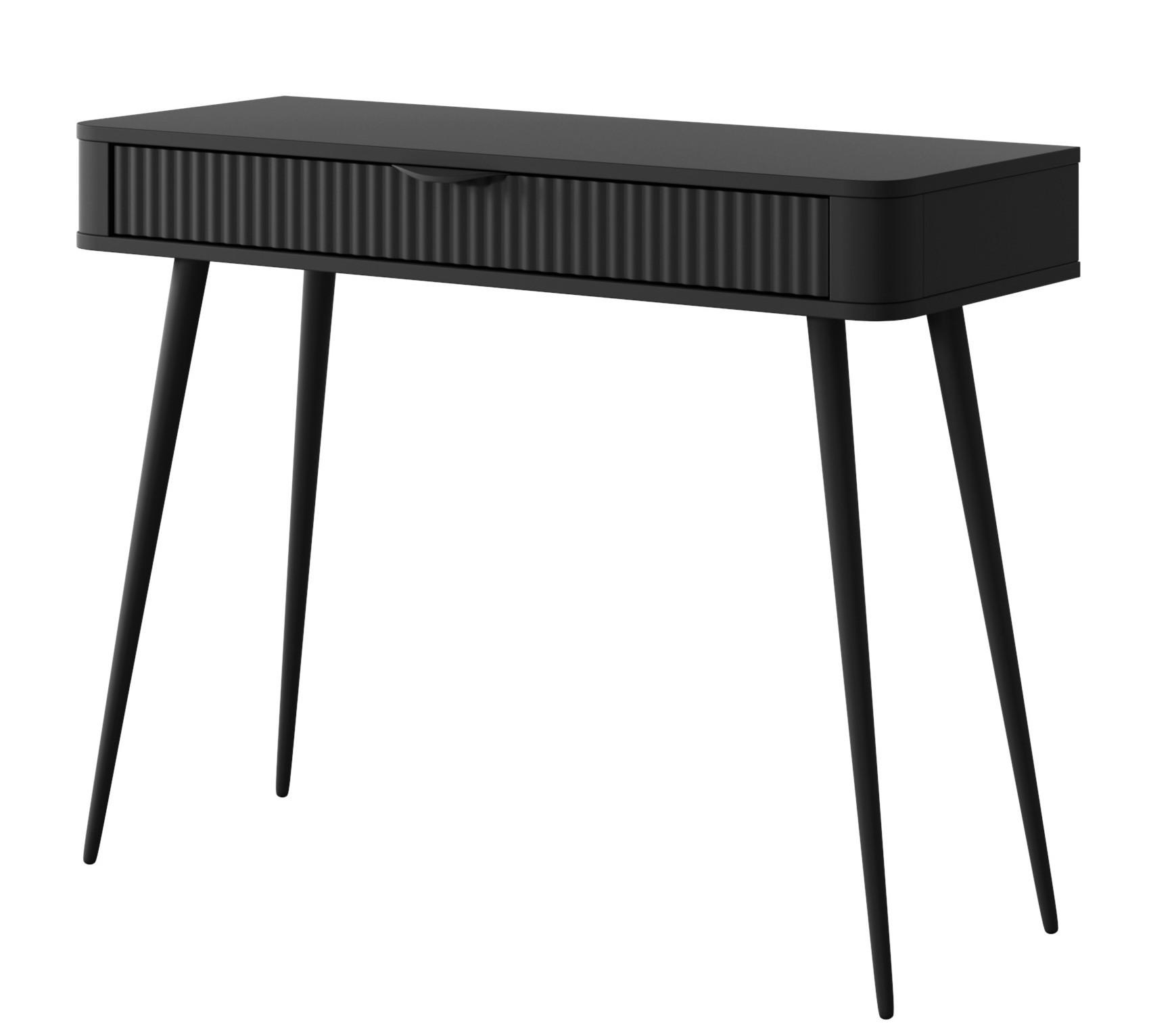 KONSOLE Schwarz Lena - Schwarz, Holzwerkstoff (1/100/78cm) - Sepro Meble