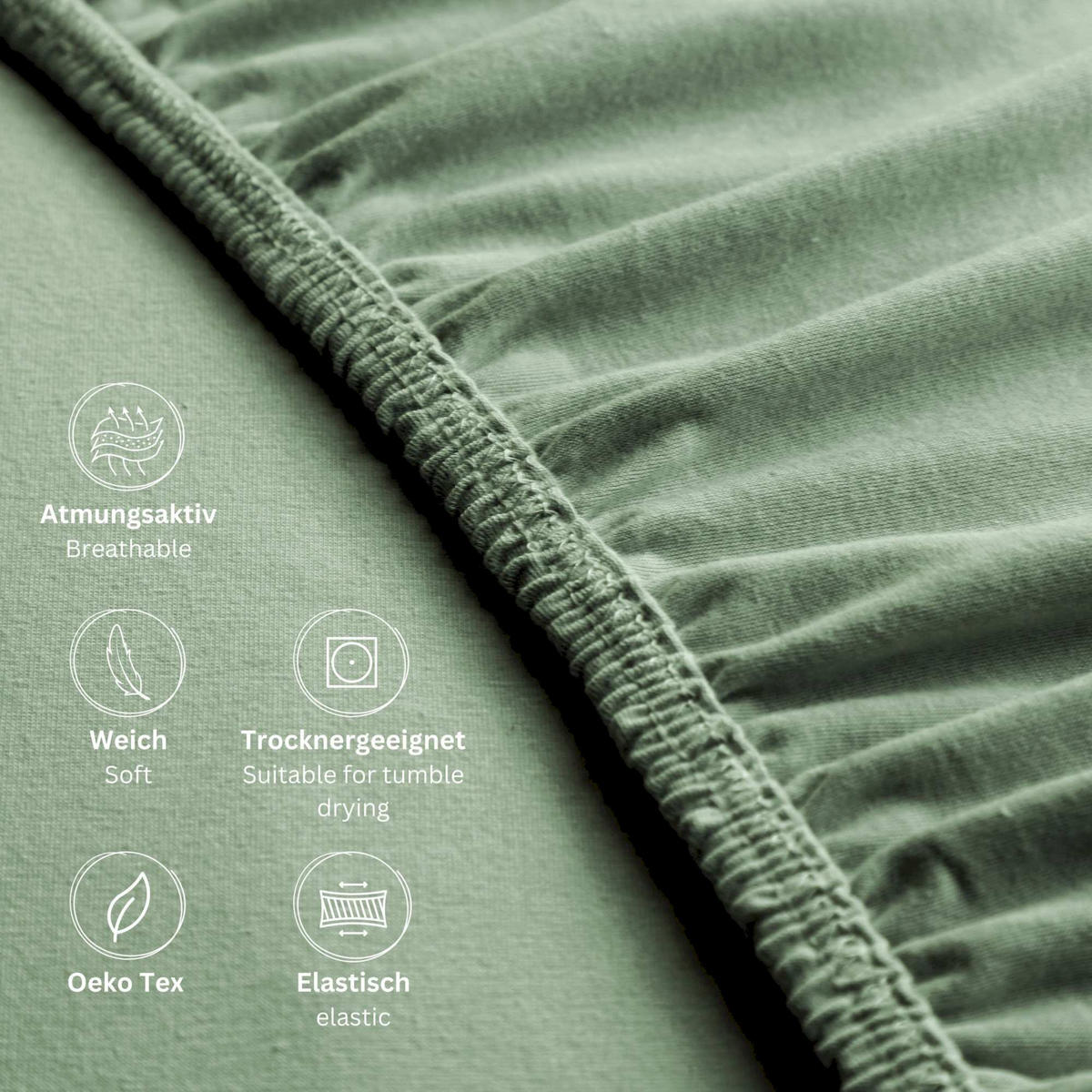 SPANNBETTLAKEN FLAT - Weiß, Textil (90/200cm) - Schöner Wohnen