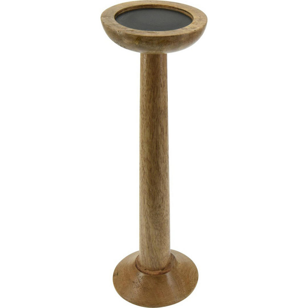 KERZENSTÄNDER Basic Braun 11/11/36 cm Holz - Braun, Holz (36cm) - Mondex