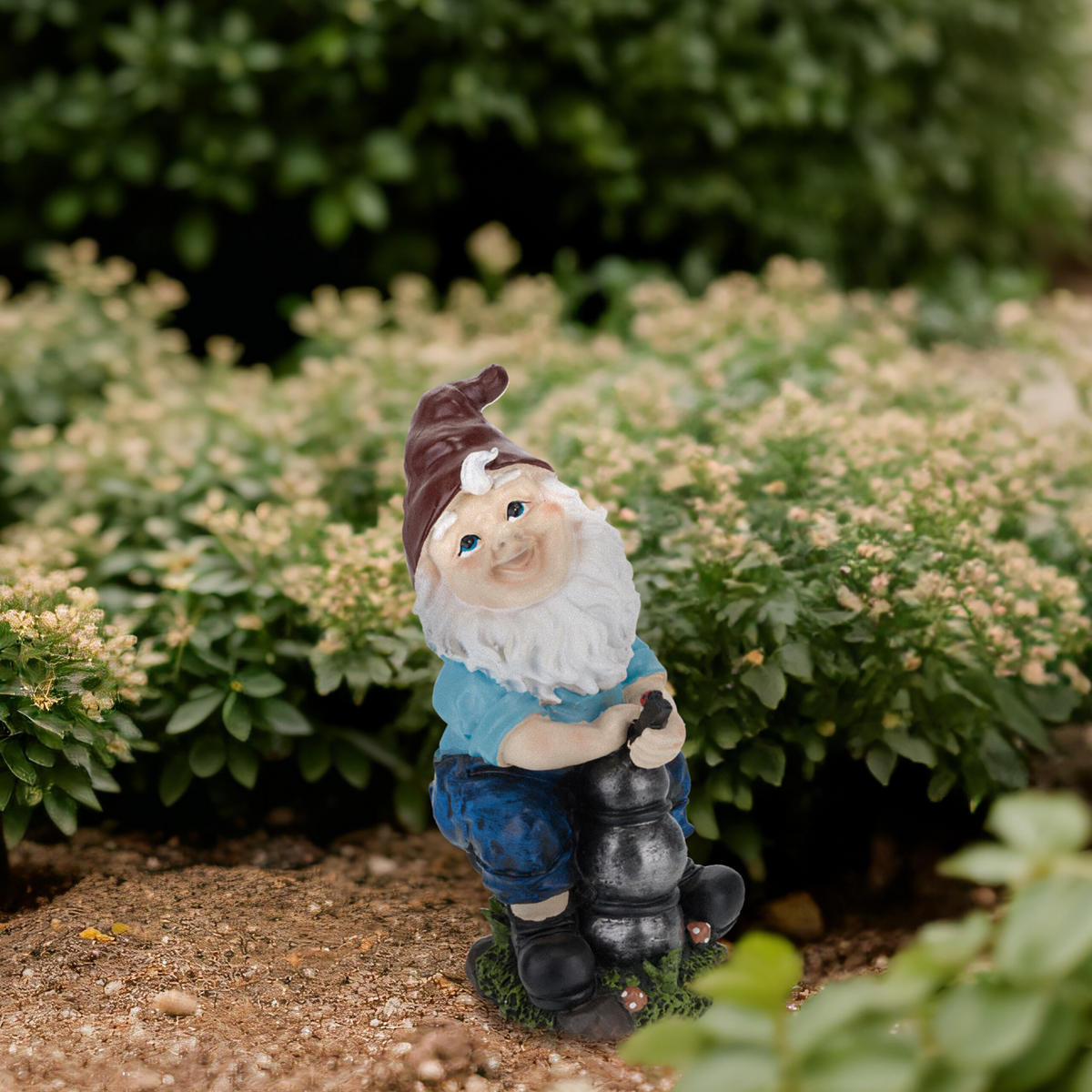 GARTENZWERG - Multicolor, Kunststoff (11/24.5/14cm) - Relaxdays