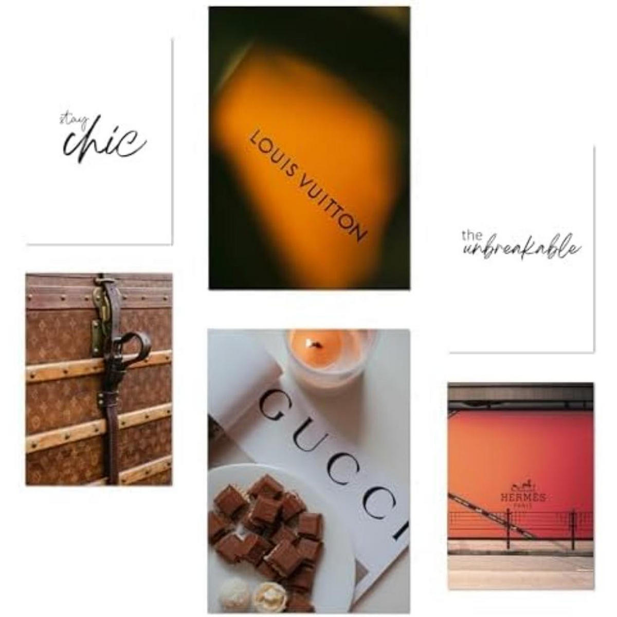 POSTER Set Mit 6 Modemarken A3 & A4 Rahmenlos - Klar, Papier (29/3cm) - Nacnic