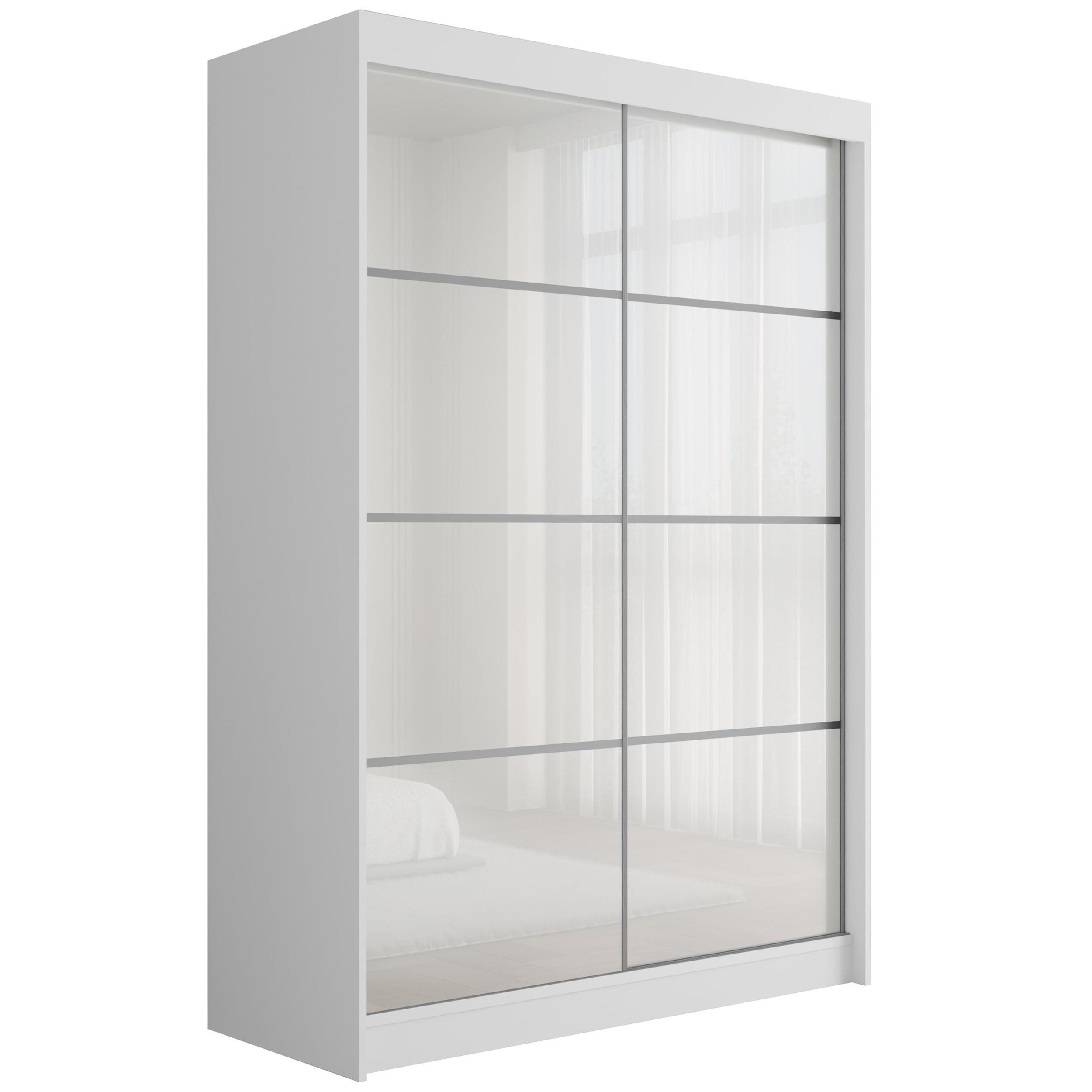 KLEIDERSCHRANK PEKA III - 120 cm - Weiß - Weiß, Holzwerkstoff (120/215/61cm) - ALTDECOR