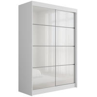 KLEIDERSCHRANK PEKA III - 120 cm - Weiß - Weiß, Holzwerkstoff (120/215/61cm) - ALTDECOR