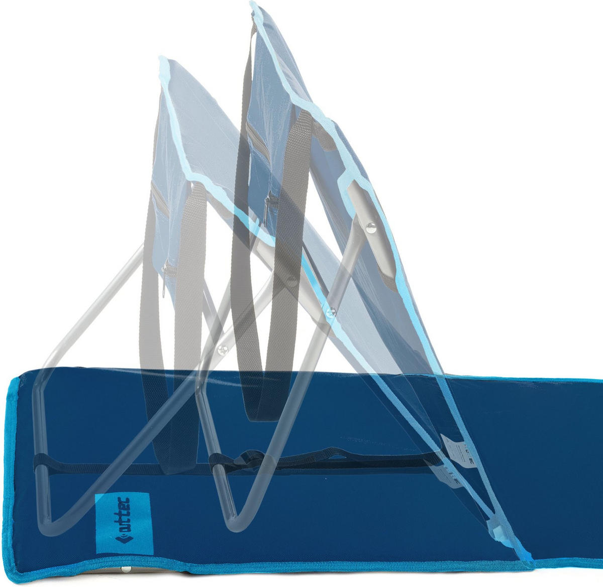 STRANDMATTE 150/49 cm - Dunkelblau, Textil (49/0.5/150cm) - Outtec