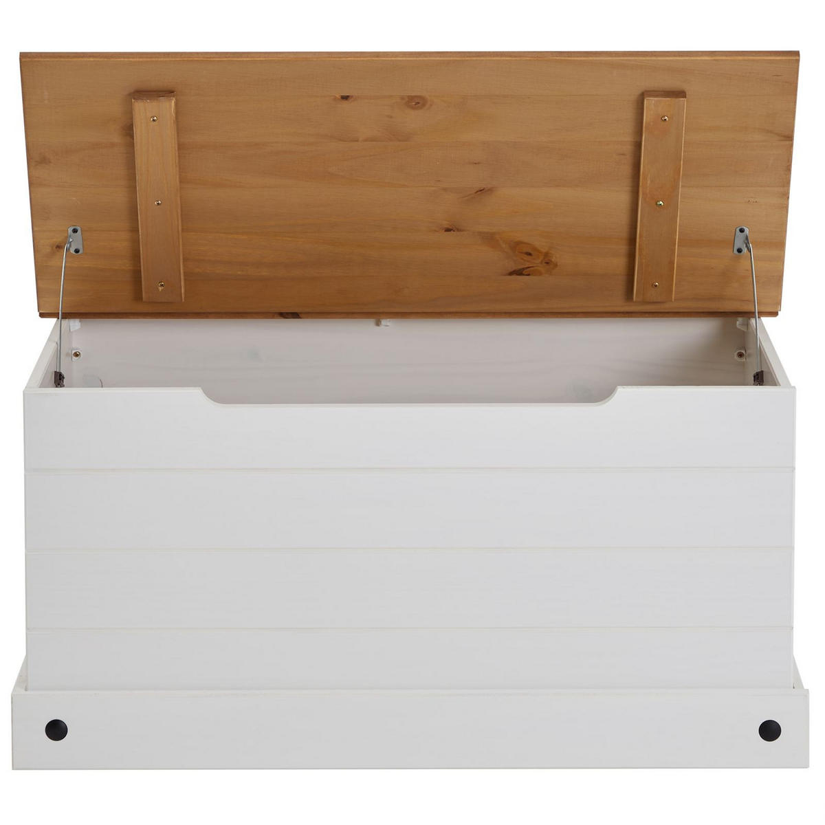 HOLZTRUHE CAMPO - Weiß/Braun, Holz (91/46/50cm) - CARO-Möbel