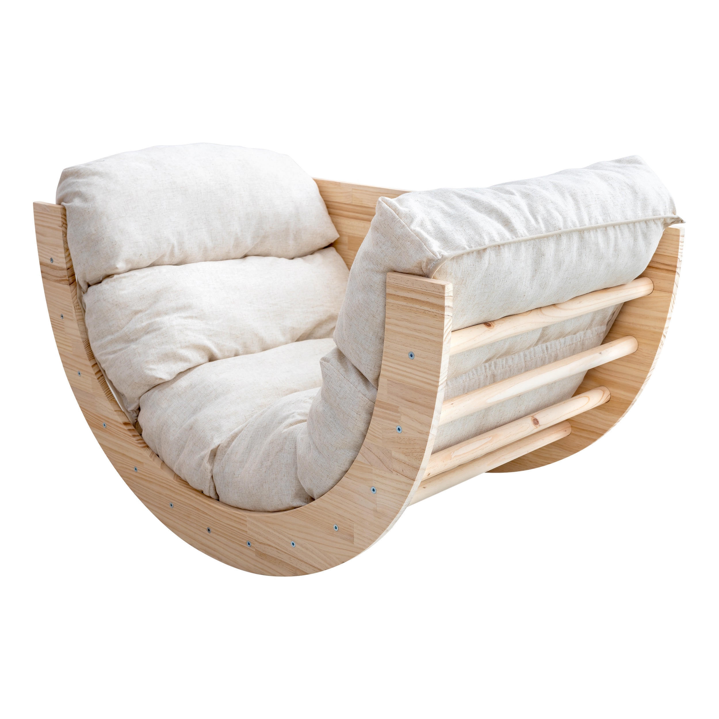 MONTESSORI-LERNBOGEN aus massivem Kiefernholz FIT ARCH - Beige, Holz (60/60/100cm) - RNT By Really Nice Things