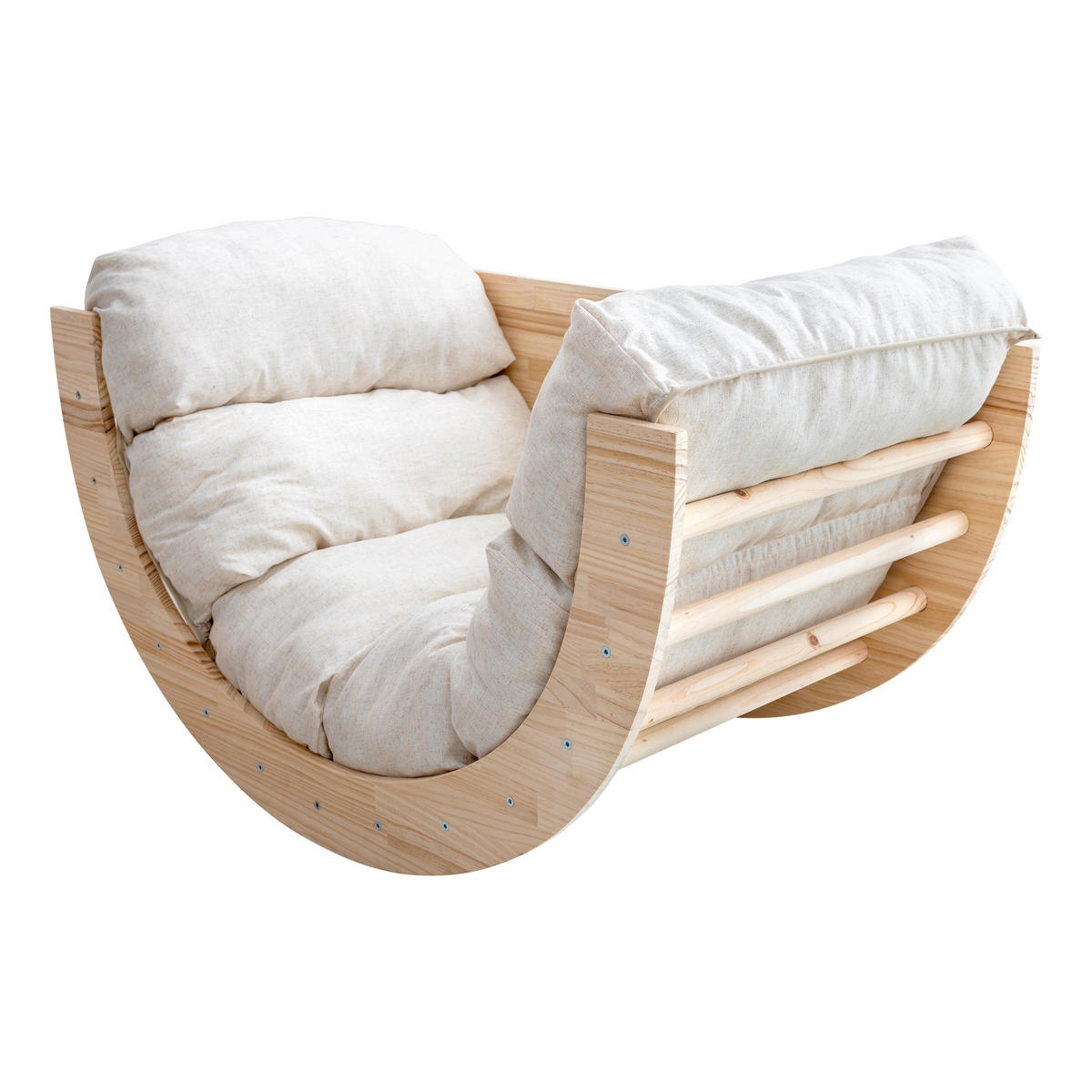 MONTESSORI-LERNBOGEN aus massivem Kiefernholz FIT ARCH - Beige, Holz (60/60/100cm) - RNT By Really Nice Things