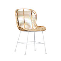 STUHL FÜR DRAUSSEN Leo Natürlich 47 cm x 86 cm - Naturfarben, Naturmaterialien (47/86/57cm) - Klast Home