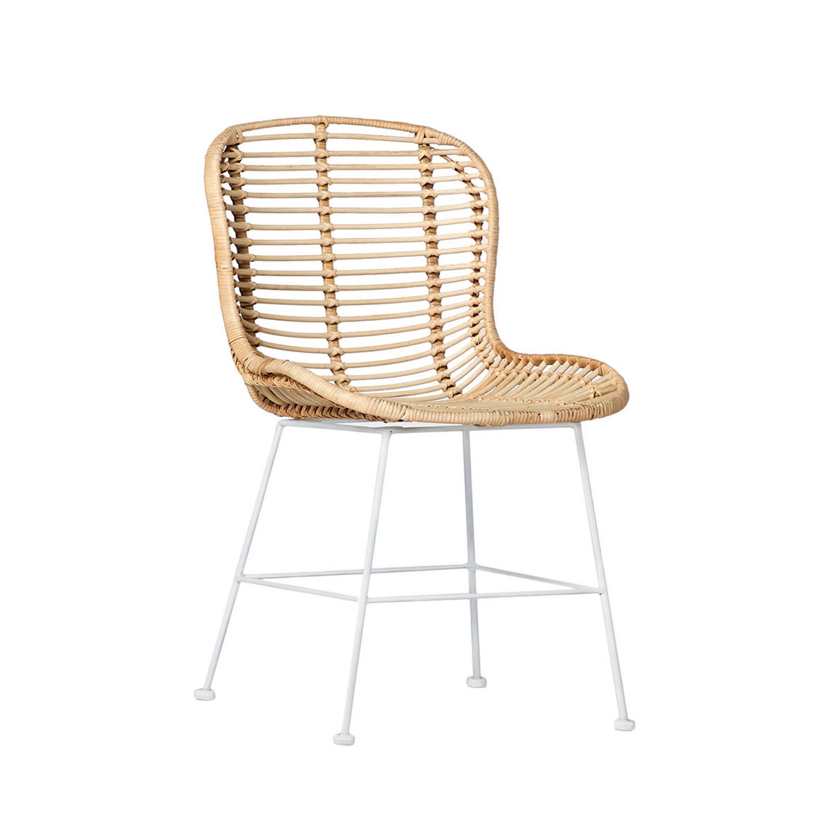 STUHL FÜR DRAUSSEN Leo Natürlich 47 cm x 86 cm - Naturfarben, Naturmaterialien (47/86/57cm) - Klast Home