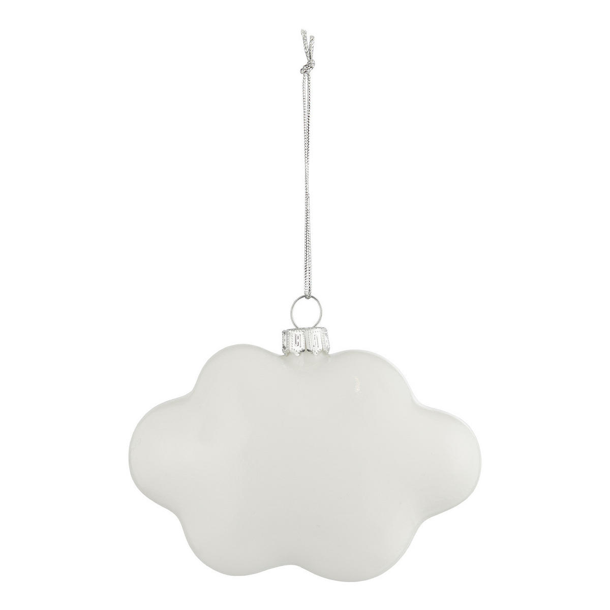 BAUMANHÄNGER Hang On Wolke - Weiß, Glas (4/8/10cm) - Butlers