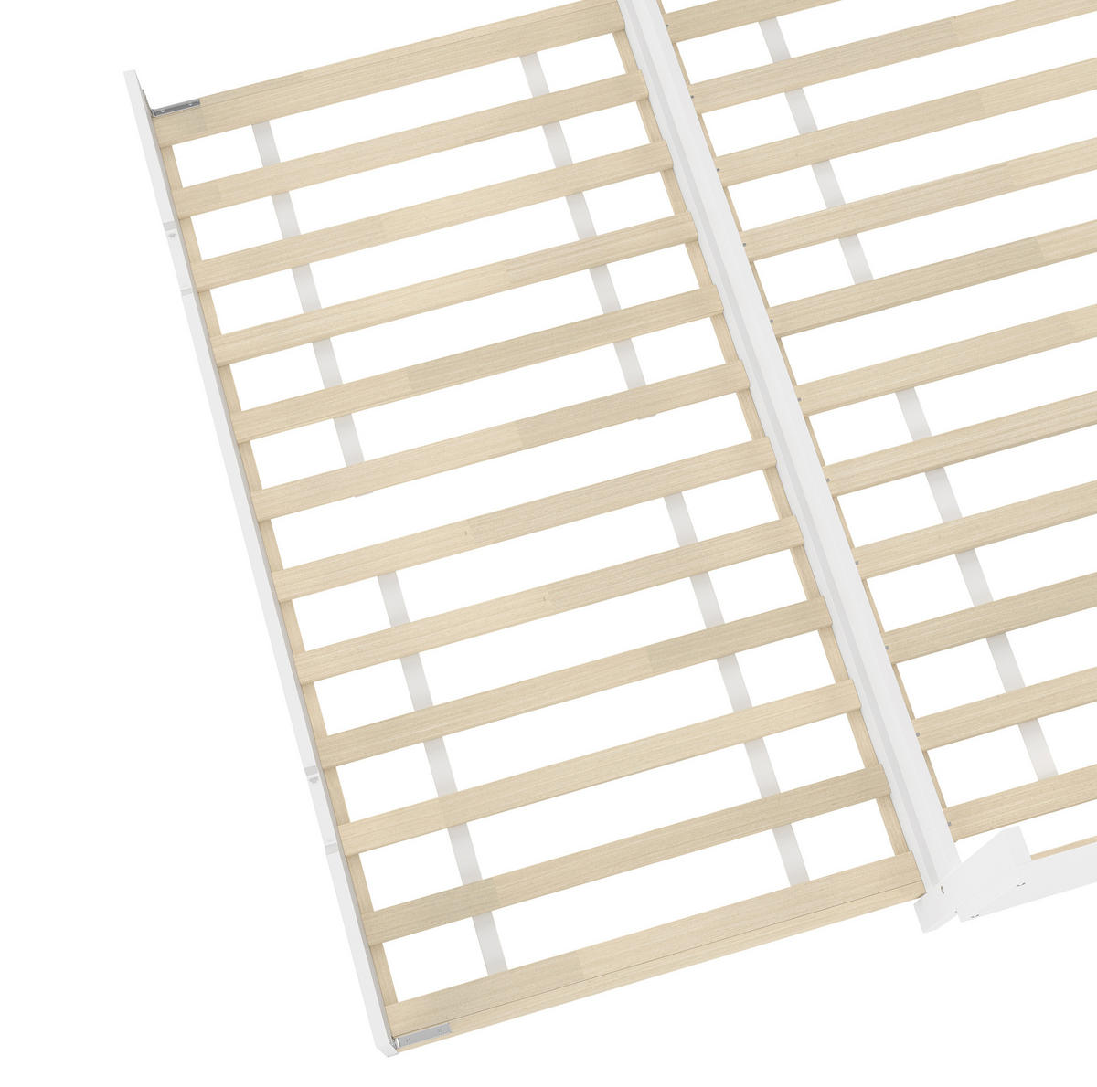 POSTEL s psacím stolem 140/200 cm bílá z borovice a MDF s výsuvným lůžkem a policemi - bílá, dřevo (140/200cm) - OKWISH