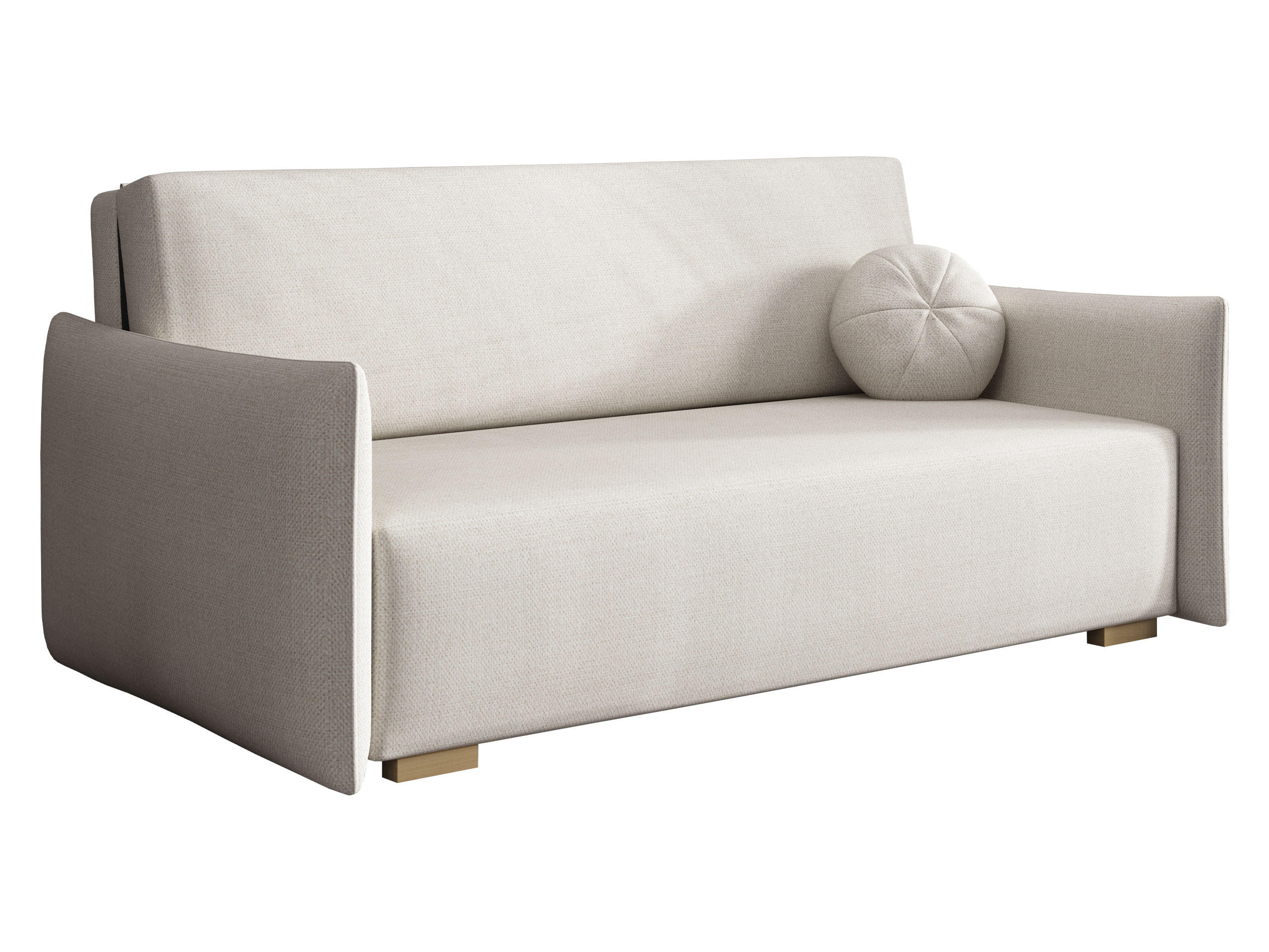 SCHLAFSOFA Viva Glov IV - Creme/Naturfarben, Holz/Textil (174/85/98cm) - MIRJAN24