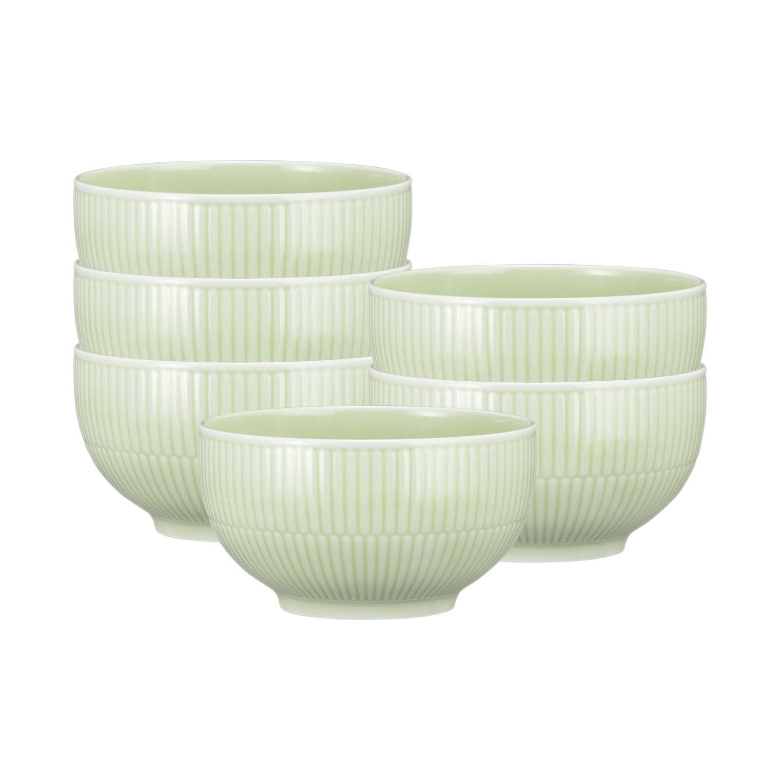 MÜSLISCHALEN Amina Seladon ø 15 cm 6er Set - Grün, Keramik (15.1cm) - Seltmann Weiden