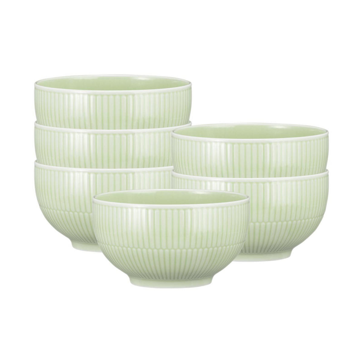 MÜSLISCHALEN Amina Seladon ø 15 cm 6er Set - Grün, Keramik (15.1cm) - Seltmann Weiden