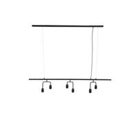 HÄNGELAMPE Edisa Schwarz 160/50/25 cm - Schwarz, Metall (160/50/25cm) - Light & Living