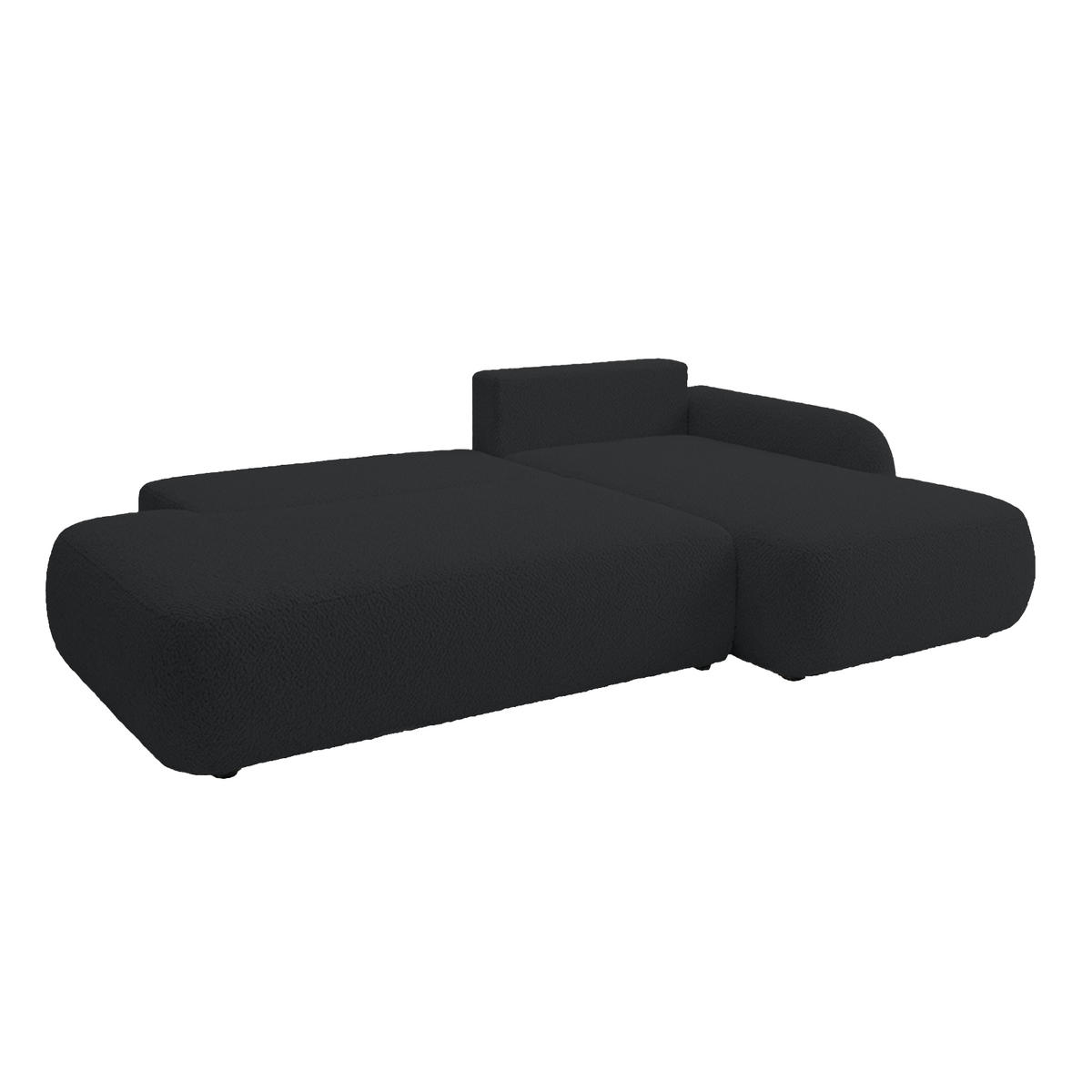ECKSOFA Munduk I mit Schlaffunktion, Anthrazit - Dunkelgrau, Textil (302/184cm) - Fedve