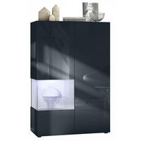 VITRINE Morena Einsatz in Weiß matt - Weiß, Holzwerkstoff (91.5/136.5/37cm) - Vladon