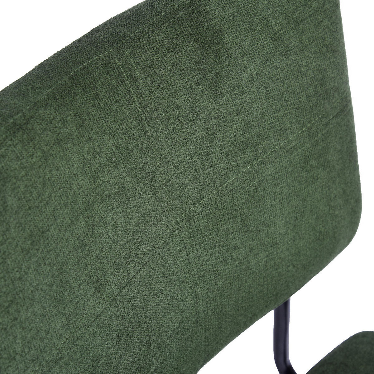 BARHOCKER 2er-Set, 69 cm Sitzhöhe, Gepolsterte Barstühle mit Rückenlehne und Fußstütze - Grün, Metall (46/102/52cm) - Meubles Cosy