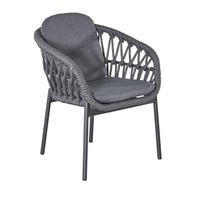 GARTENSTUHL Balu, Rope-Metall, Anthrazit - Anthrazit, Metall (62/79/63cm) - dasmöbelwerk