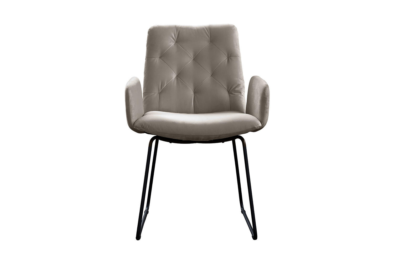 ESSZIMMERSTUHL NEW CHARME Grau Velvet (1er-Set) - Grau, Textil (59/87/66cm) - KAWOLA