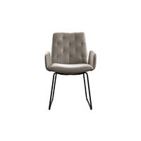 ESSZIMMERSTUHL NEW CHARME Grau Velvet (1er-Set) - Grau, Textil (59/87/66cm) - KAWOLA