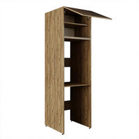 WASCHMASCHINENSCHRANK DUO-II 67cm Breit, 231cm Hoch - Eichefarben, Holzwerkstoff (67/231/67cm)
