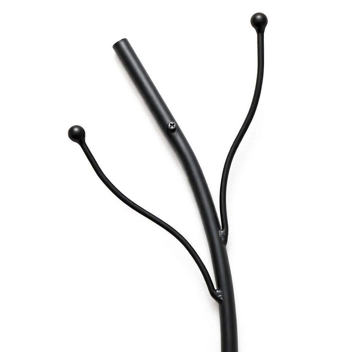 WANDGARDEROBE Flora 3er Set für die Wand 97 cm Metall Schwarz - Schwarz, Metall (22/97/8cm) - DanDiBo