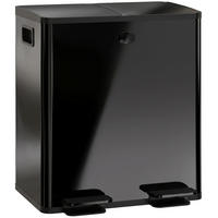 ABFALLEIMER Schwarz 1 Stück - Schwarz, Metall (36/51.6/45.8cm) - GiPP