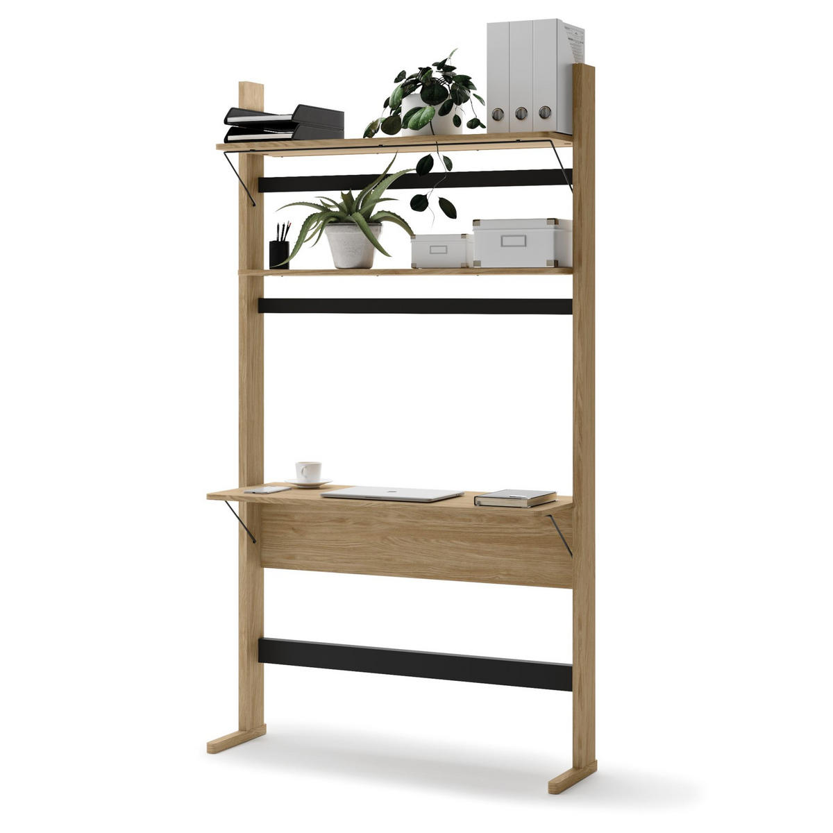 SCHREIBTISCH Ollie Eichenholzoptik 108 cm - Eichefarben, Holzwerkstoff (40/108/193cm) - Selsey