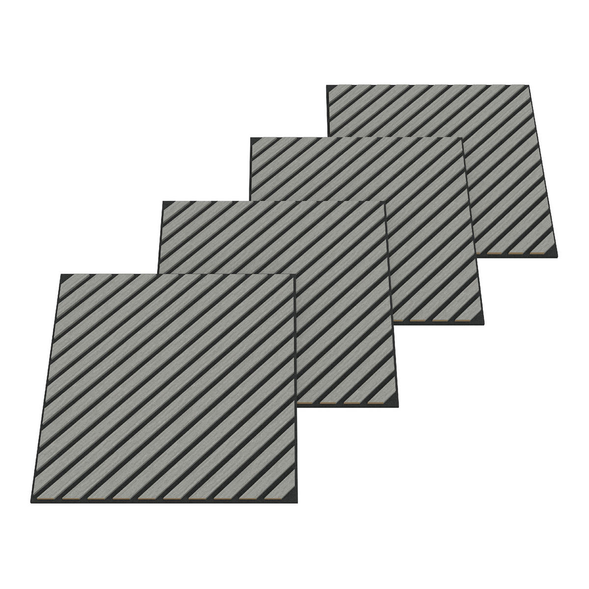 AKUSTICKÝ SET STĚNOVÝCH PANELŮ Vang 16 KS II - dub bianco, kompozitní dřevo/plast (60/60/2.1cm) - NEU.HOLZ