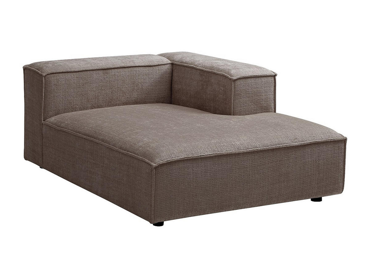 RECAMIERE ohne Schlaffunktion - 1 Person - stoff - taupe Ruzolo - Taupe, Textil (120/67/169cm) - Vente-Unique
