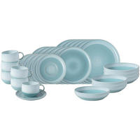 KOMBISERVICE Perlemor Aqua blau 30er Set - Blau, Keramik (1/1/1cm) - like.Villeroy & Boch