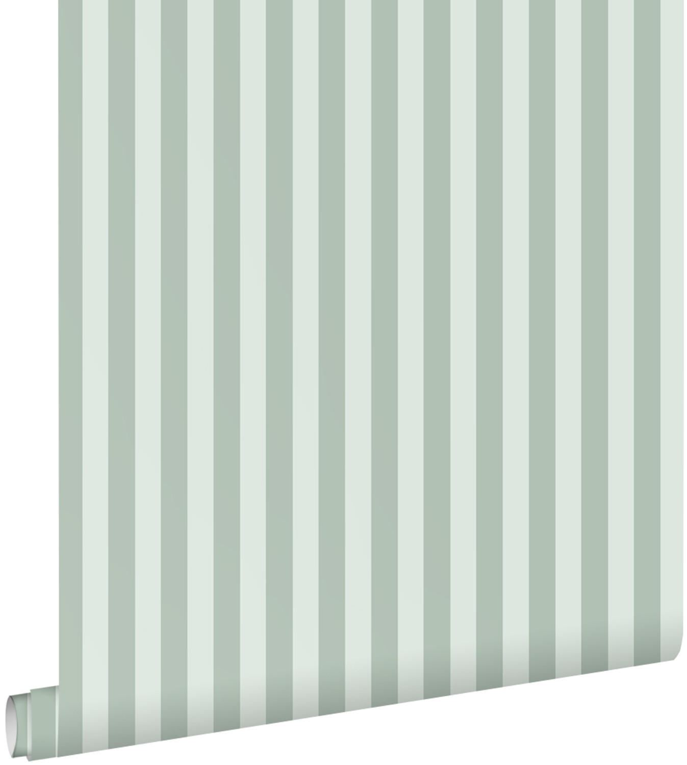 TAPETE Streifen 53 cm x 10.05 m - Grün, Papier (53/1000cm) - ESTAhome