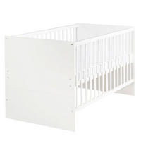 BABYBETT Anton 70 x 140 cm - Weiß, Holzwerkstoff (70/140cm) - Roba