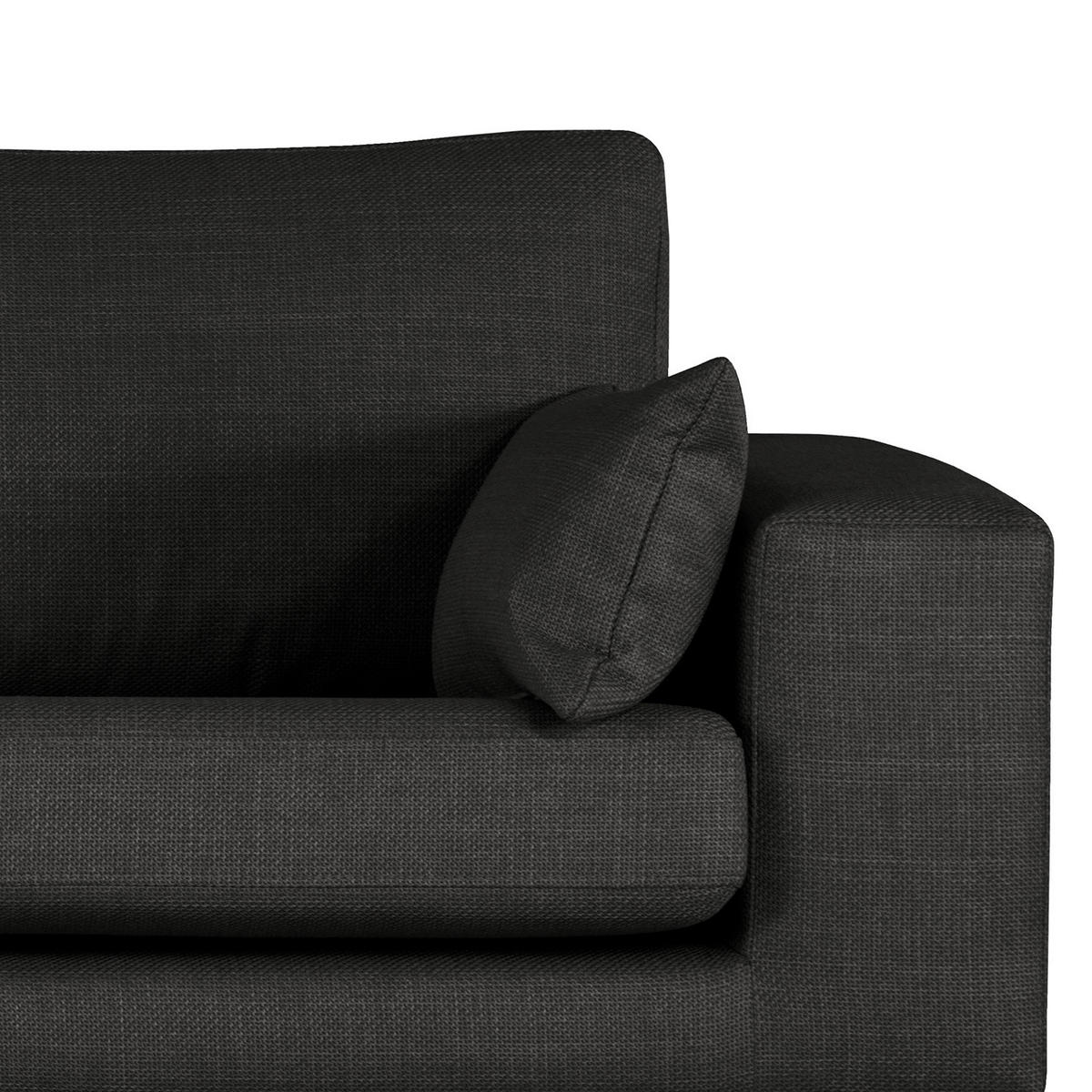 2-SITZER SOFA - Buchefarben/Schwarz, Buchenholz/Textil (197/81/88cm) - home24