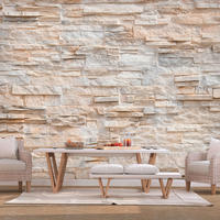 SELBSTKLEBENDE FOTOTAPETE 343/245 cm - Beige, Kunststoff/Textil (343/1cm) - KUNSTLOFT