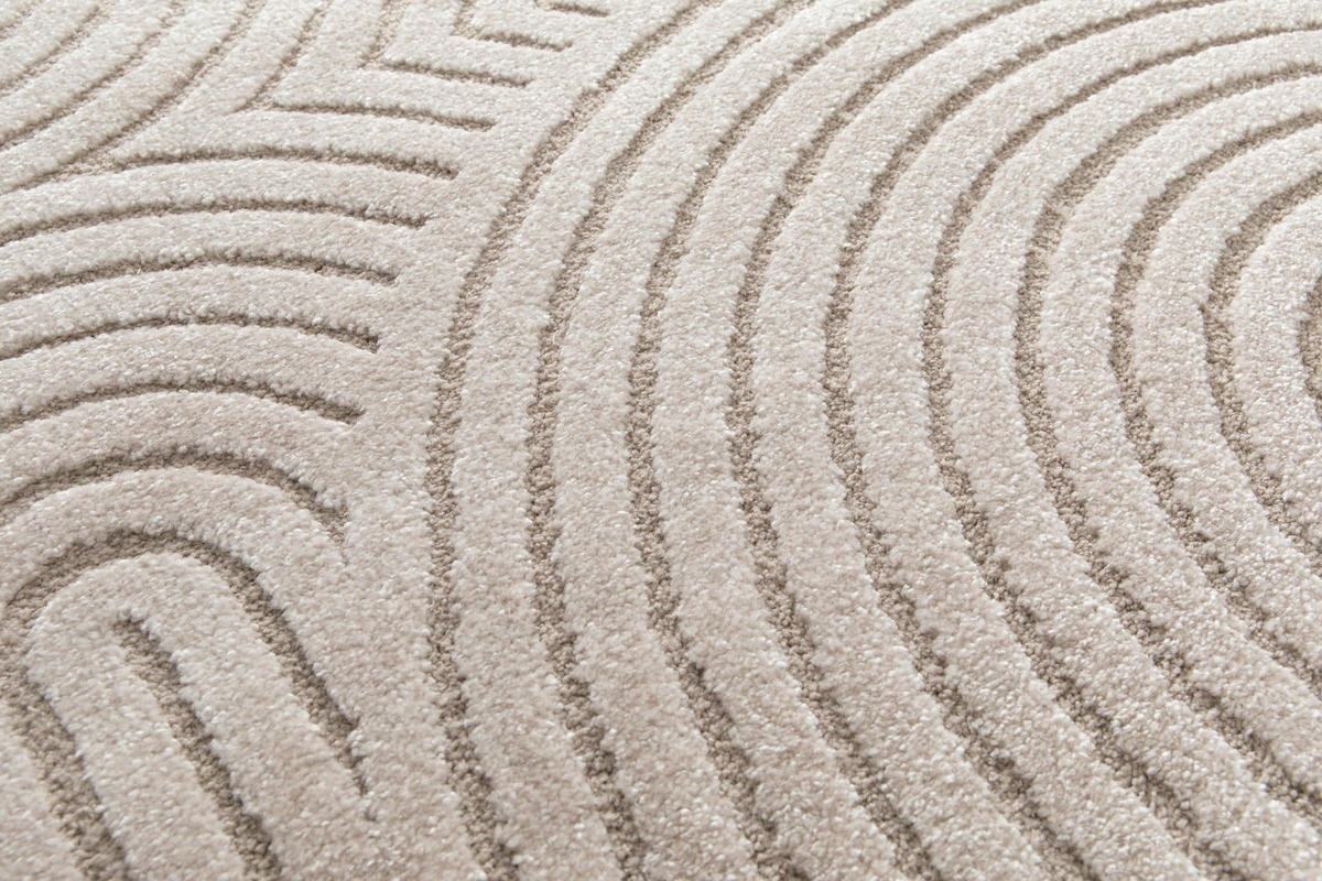 TEPPICH mit sehr weichem Reliefeffekt beige - Beige, Textil (160/230cm) - AFK Living