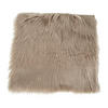 LAMMFELLSITZ Künstlich Polyester Hellbraun - Hellbraun, Textil (40/40cm) - tinkaro