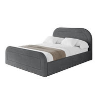 POLSTERBETT mit Bettkasten, Fußteil und Lattenrost, Boxbett mit Matratze H3/H4 - LERAY-Z 120x200 Dunkelgrau - Anthrazit, Holzwerkstoff/Textil (120/200cm) - ALTDECOR
