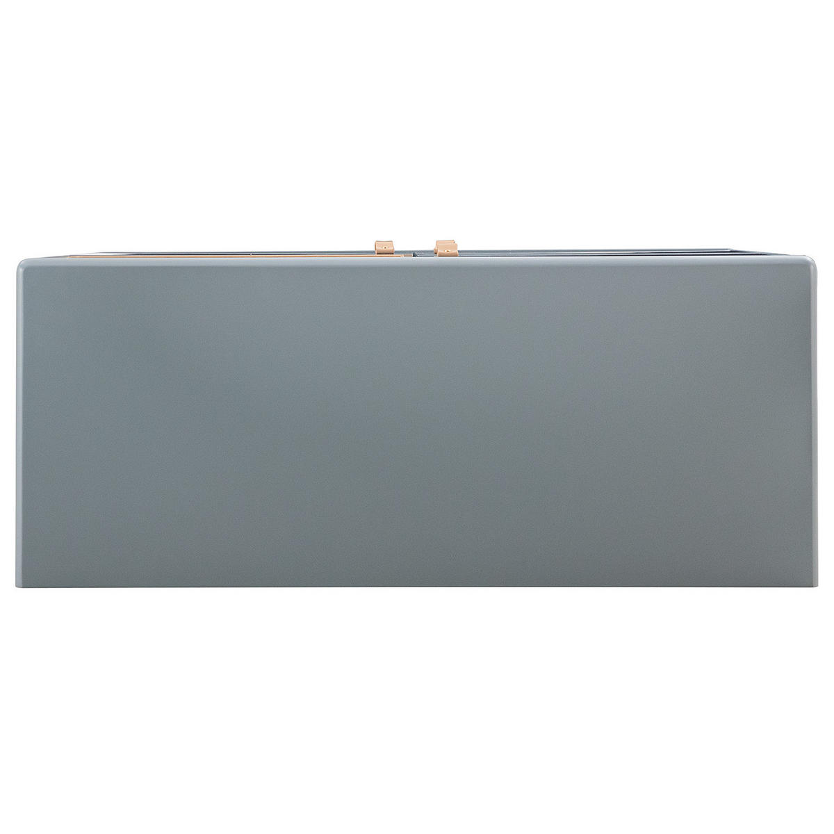 KOMMODE - MDF / Spanplatte - Blaugrau/Braun, Holz/Holzwerkstoff (100/120/40cm) - home24