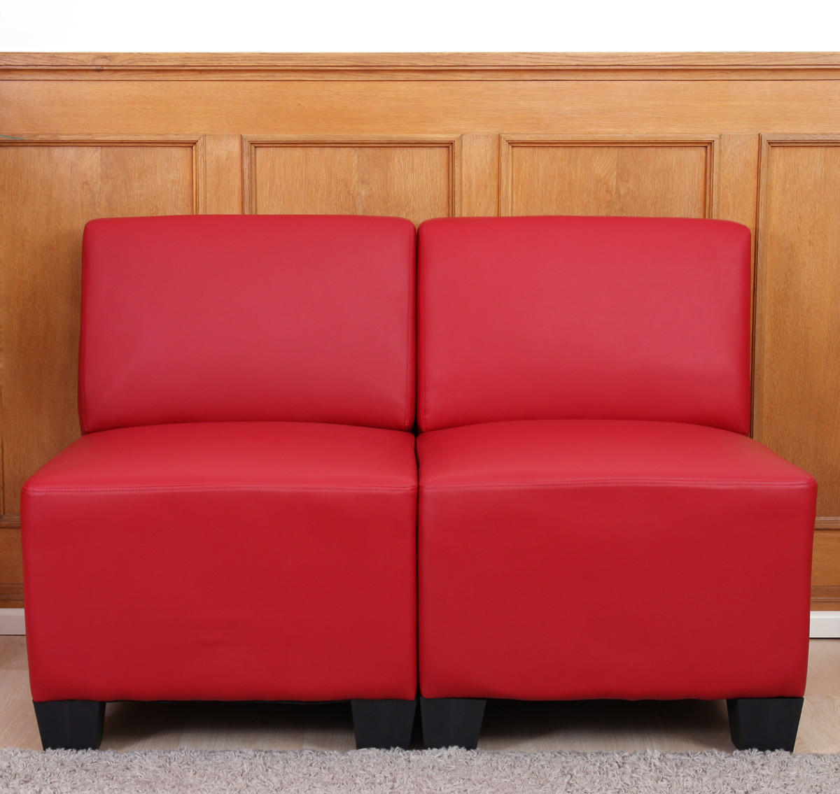 2-SITZER Rot - Rot, Textil (114/76/72cm) - MCW