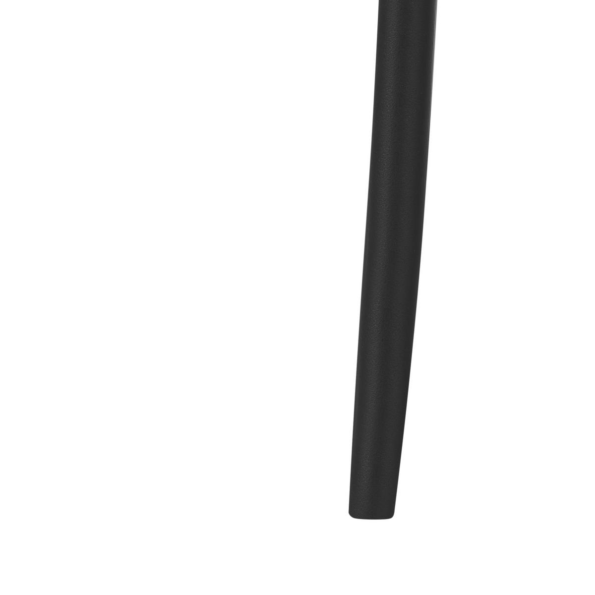 GARTENSTUHL 2er-Set Schwarz Vidor - Schwarz, Kunststoff (53/81/51cm) - Beliani